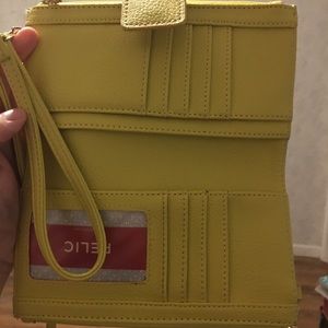 Relic highlighter yellow wallet